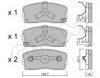 CIFAM 822-240-0 Brake Pad Set, disc brake